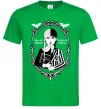 Чоловіча футболка Wednesday once an Addams always an Addams Зелений фото