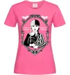 Женская футболка Wednesday once an Addams always an Addams Ярко-розовый фото