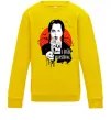 Детский Свитшот Wednesday I hate everything Солнечно желтый фото