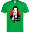 Чоловіча футболка Wednesday I hate everything Зелений фото