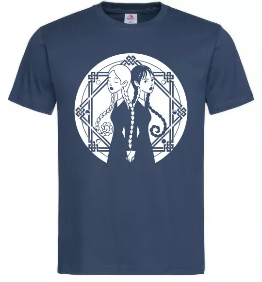 Чоловіча футболка Wednesday Enid Темно-синій фото