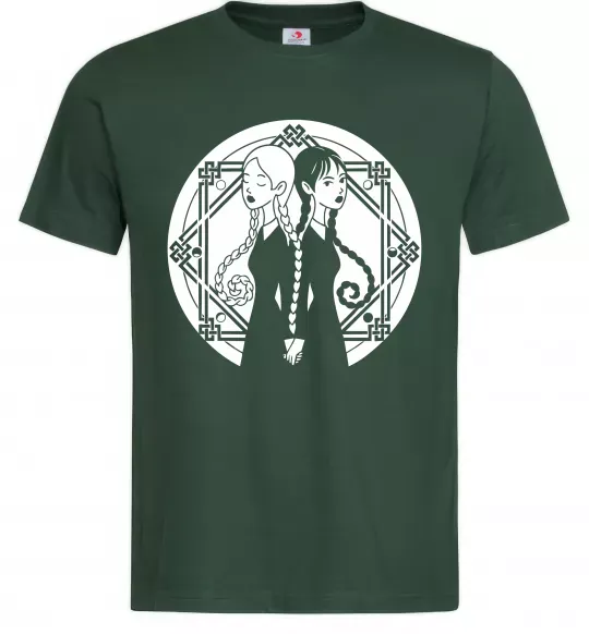 Чоловіча футболка Wednesday Enid Темно-зелений фото