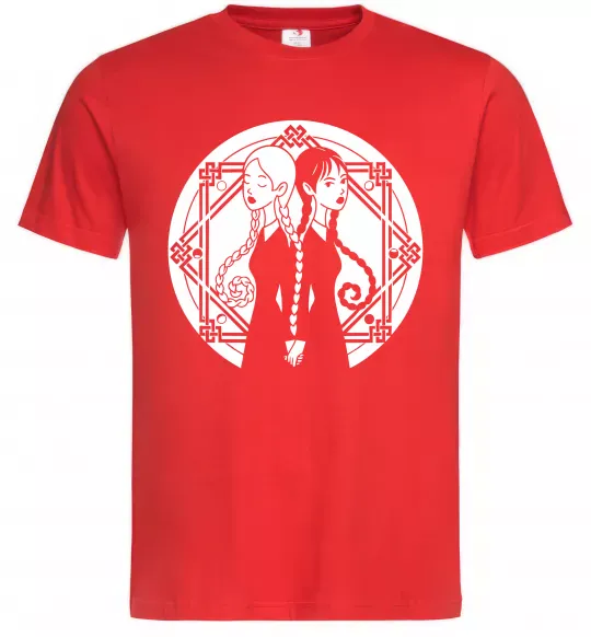 Чоловіча футболка Wednesday Enid Червоний фото