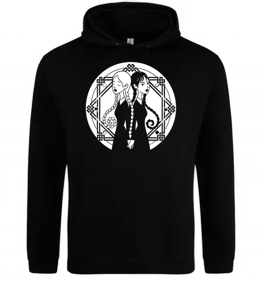 Женская толстовка (худи) Wednesday Enid Черный фото