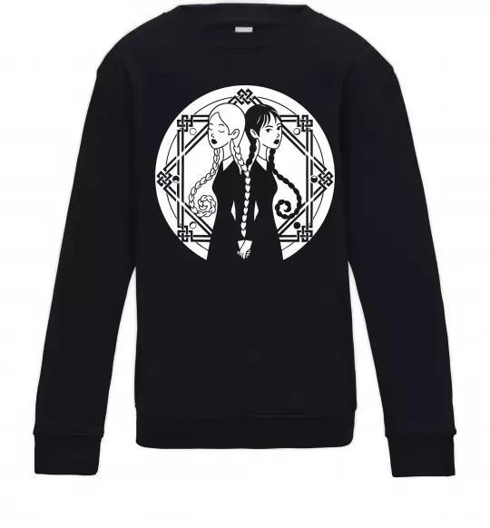 Дитячий світшот Wednesday Enid Чорний фото