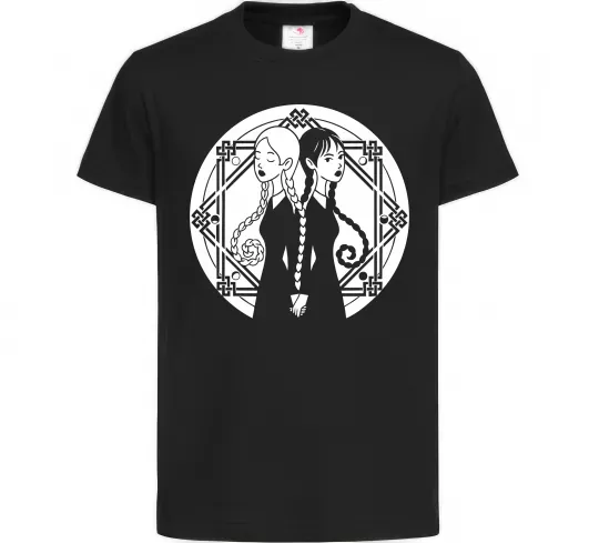 Дитяча футболка Wednesday Enid Чорний фото