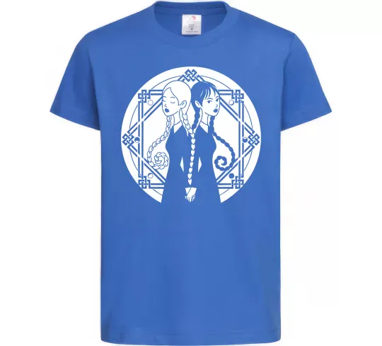 Дитяча футболка Wednesday Enid Яскраво-синій фото