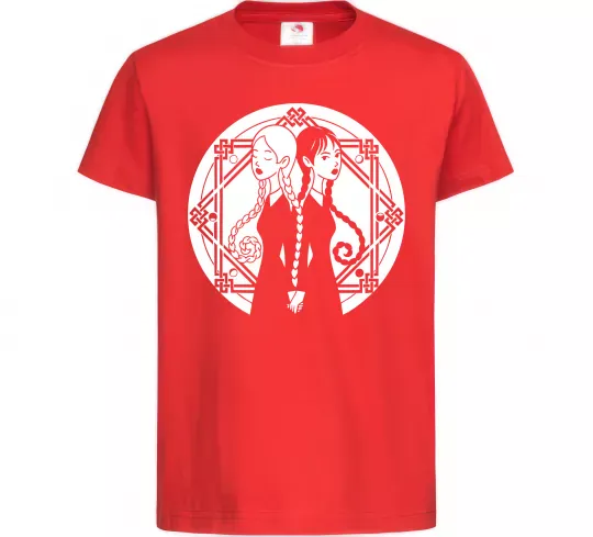 Дитяча футболка Wednesday Enid Червоний фото