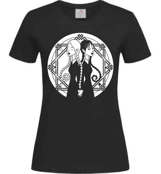 Женская футболка Wednesday Enid Черный фото