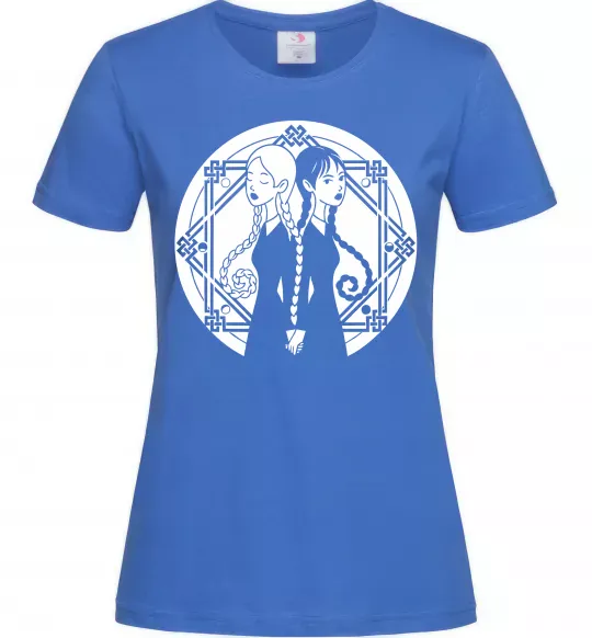 Женская футболка Wednesday Enid Ярко-синий фото