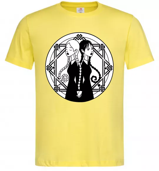 Чоловіча футболка Wednesday Enid Лимонний фото