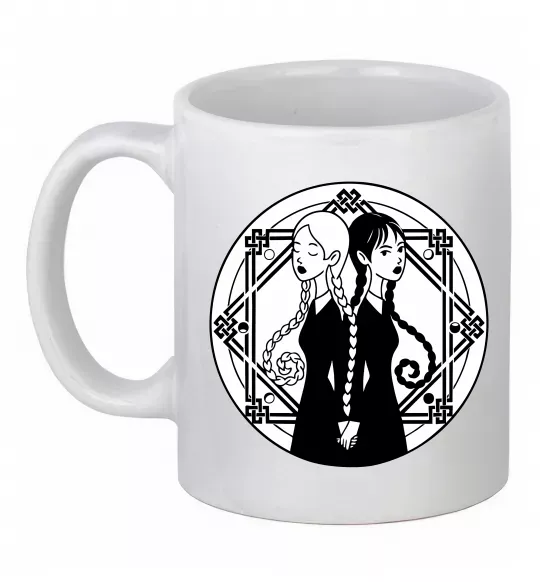 Чашка керамическая Wednesday Enid Белый фото