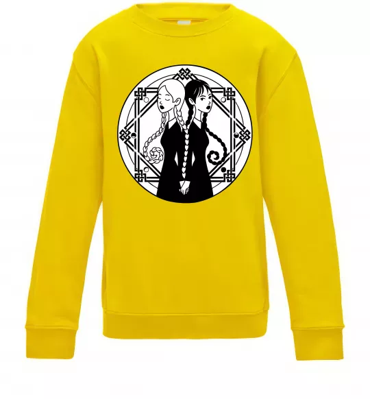 Дитячий світшот Wednesday Enid Сонячно жовтий фото