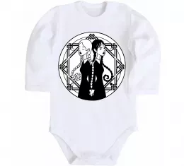 Детский боди Wednesday Enid Белый фото