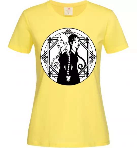 Женская футболка Wednesday Enid Лимонный фото