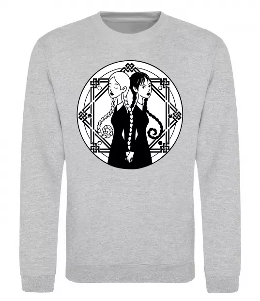 Свитшот Wednesday Enid Серый меланж фото