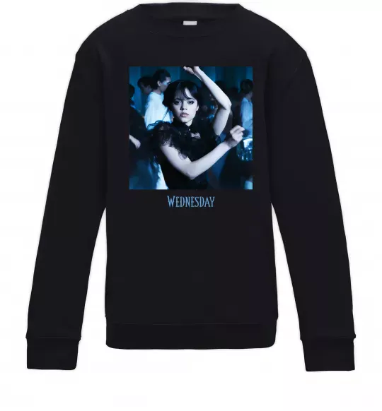 Детский Свитшот Wednesday dance Черный фото