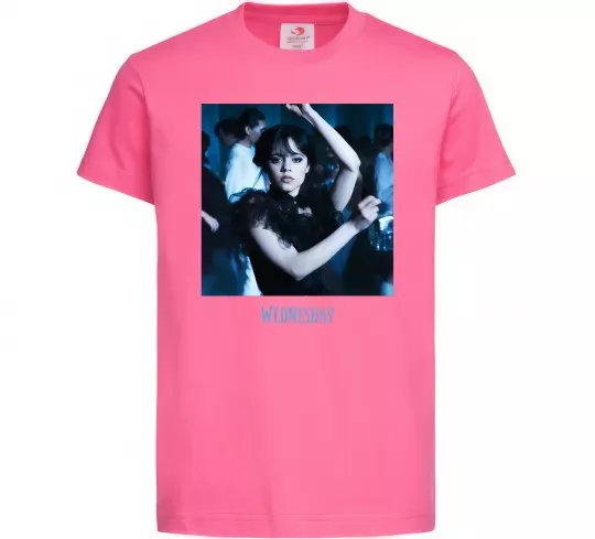 Детская футболка Wednesday dance Ярко-розовый фото