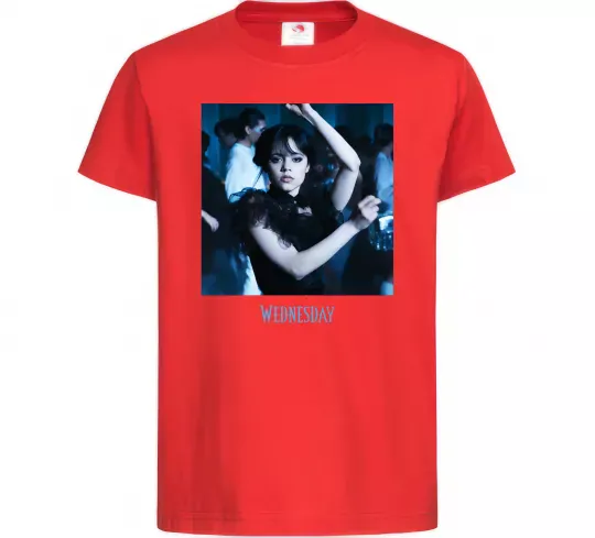 Детская футболка Wednesday dance Красный фото