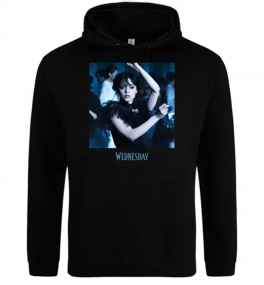 Жіноча толстовка (худі) Wednesday dance Чорний фото