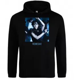 Женская толстовка (худи) Wednesday dance Черный фото
