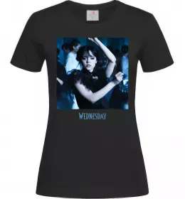 Женская футболка Wednesday dance Черный фото