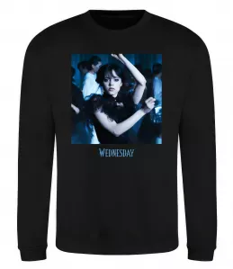 Світшот Wednesday dance Чорний фото