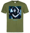 Чоловіча футболка Wednesday dance Оливковий фото