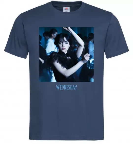 Чоловіча футболка Wednesday dance Темно-синій фото