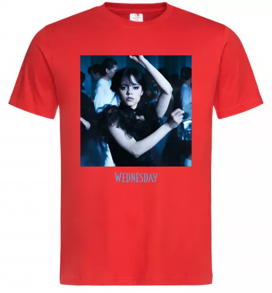Чоловіча футболка Wednesday dance Червоний фото