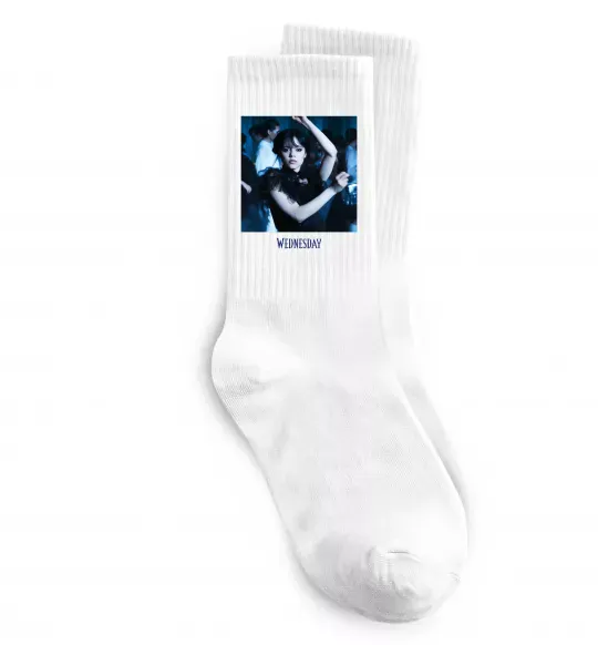 Носки Wednesday dance Белый фото