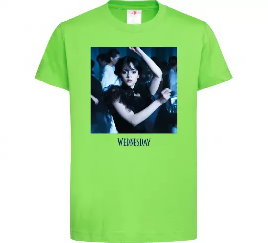 Детская футболка Wednesday dance Лаймовый фото