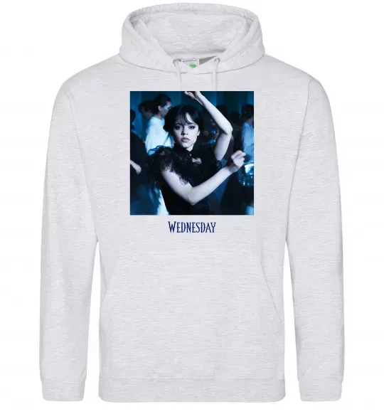 Жіноча толстовка (худі) Wednesday dance Сірий меланж фото
