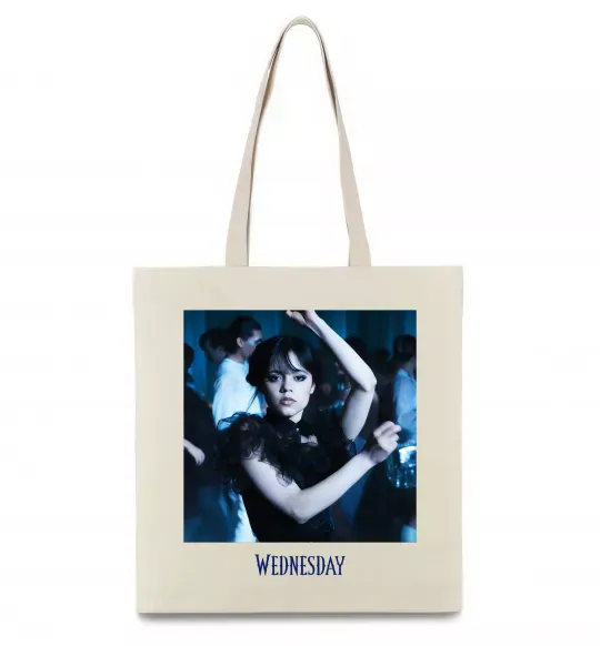 Эко-сумка Wednesday dance Бежевый фото