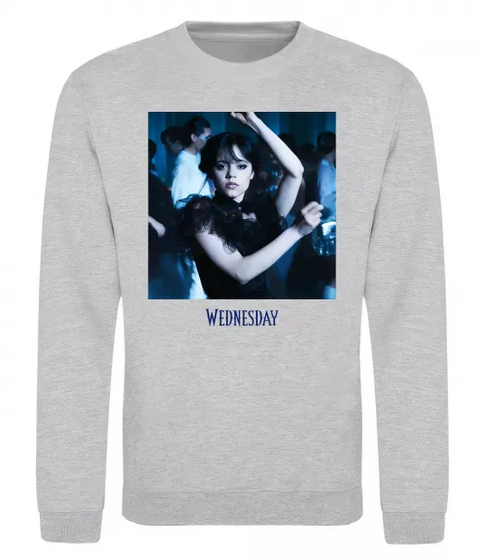 Світшот Wednesday dance Сірий меланж фото
