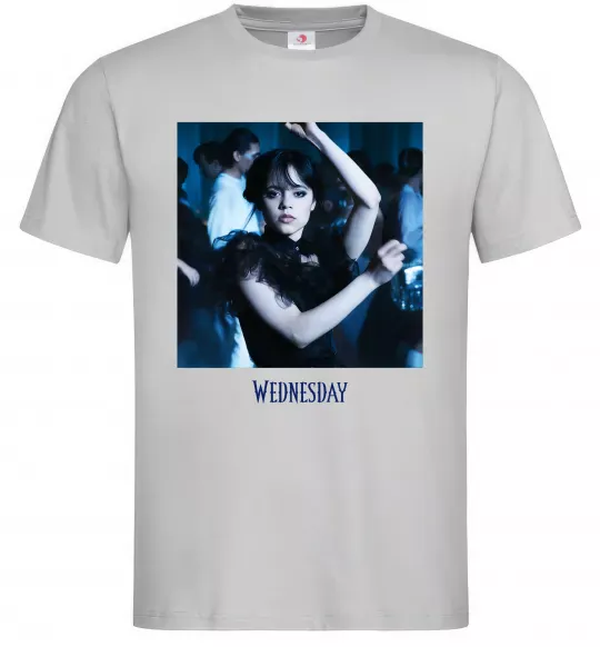 Чоловіча футболка Wednesday dance Сірий фото