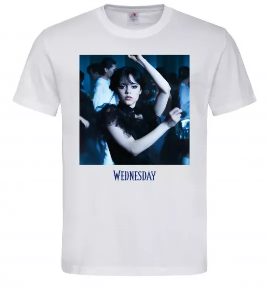 Чоловіча футболка Wednesday dance Білий фото