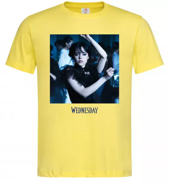 Чоловіча футболка Wednesday dance Лимонний фото