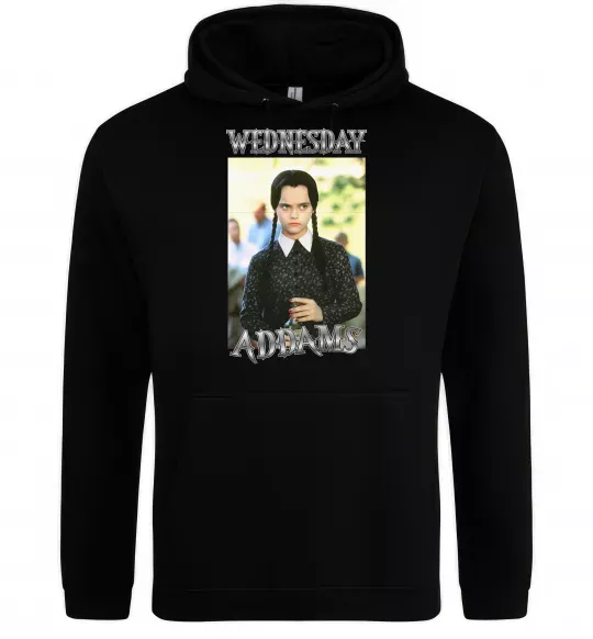 Чоловіча толстовка (худі) Wednesday Addams retro Чорний фото
