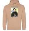 Чоловіча толстовка (худі) Wednesday Addams retro Пісочний фото