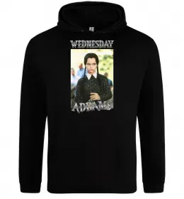 Женская толстовка (худи) Wednesday Addams retro Черный фото