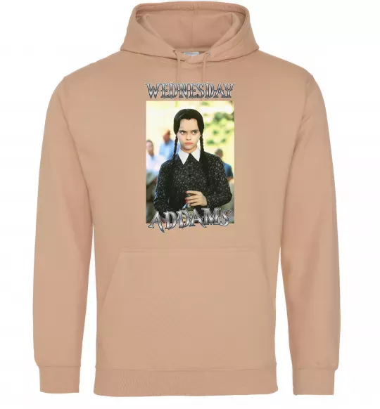 Жіноча толстовка (худі) Wednesday Addams retro Пісочний фото