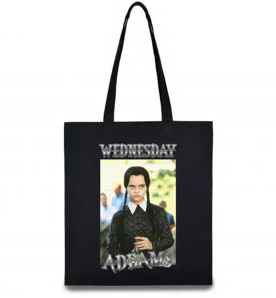 Еко-сумка Wednesday Addams retro Чорний фото