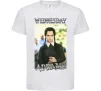 Детская футболка Wednesday Addams retro Белый Детская футболка Wednesday Addams retro Белый фото