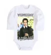 Дитячий бодік Wednesday Addams retro Білий фото