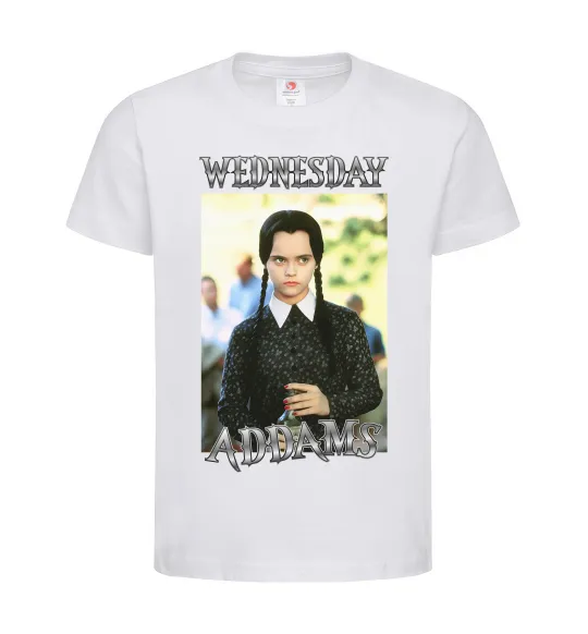 Детская футболка Wednesday Addams retro Белый фото