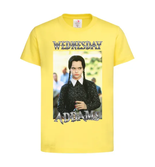 Детская футболка Wednesday Addams retro Лимонный фото