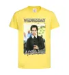 Детская футболка Wednesday Addams retro Лимонный фото