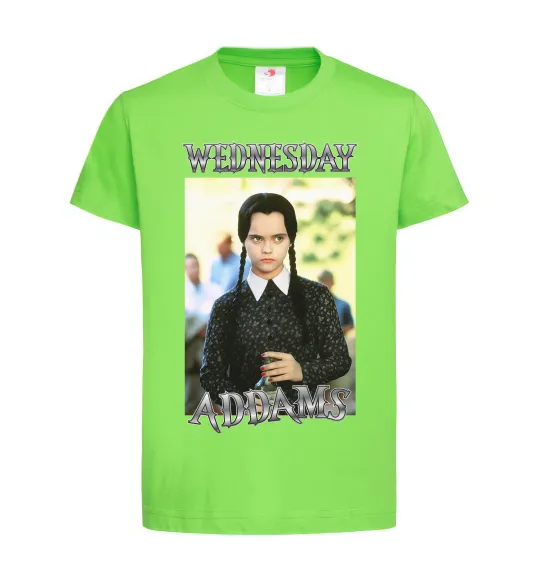 Детская футболка Wednesday Addams retro Лаймовый фото