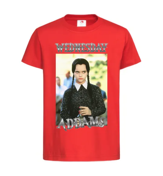 Детская футболка Wednesday Addams retro Красный фото